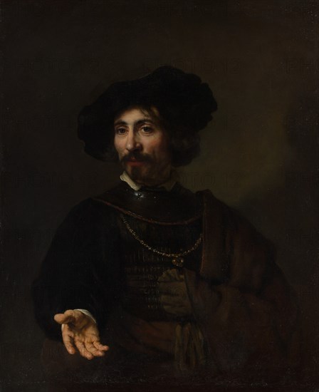 Man with a Steel Gorget. Creator: Style of Rembrandt (Dutch, second or third quarter 17th century).