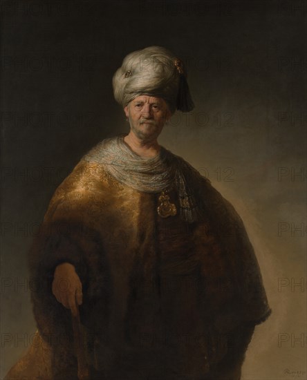 Man in Oriental Costume ("The Noble Slav"), 1632. Creator: Rembrandt Harmensz van Rijn.