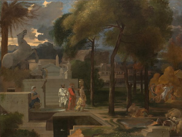 A Classical Landscape, probably 1660s. Creator: Sébastien Bourdon.