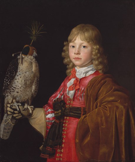 Portrait of a Boy with a Falcon. Creator: Wallerant Vaillant.