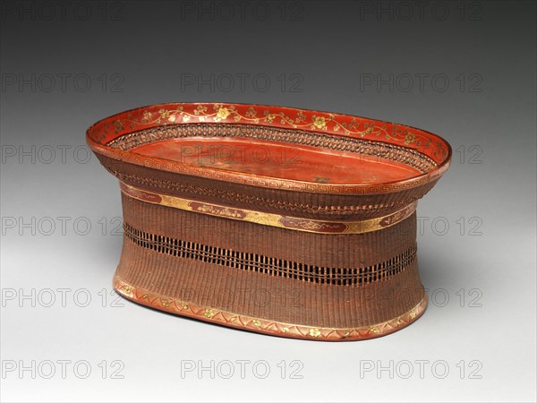 Footed Tray with Figures in a Landscape, early 17th century. Creator: Unknown.