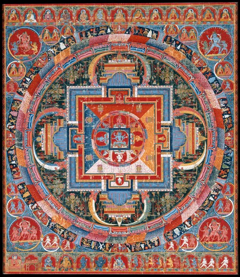 Mandala of Jnanadakini, late 14th century. Creator: Unknown.