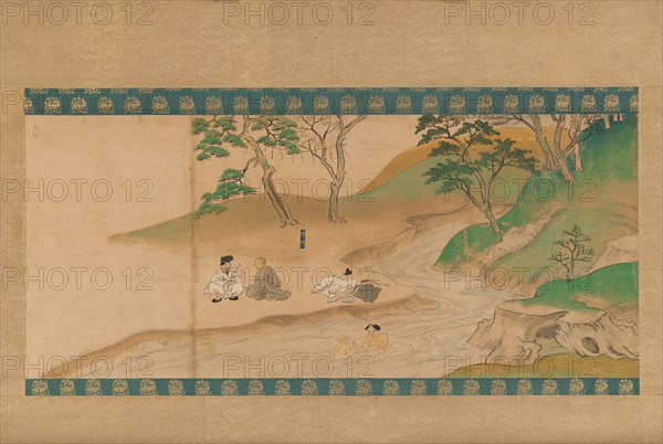 Section of Jin'o-ji Engi Emaki (Konin Shonin E- den), early 14th century. Creator: Unknown.