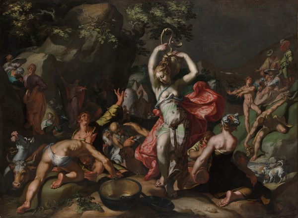 Moses Striking the Rock, 1596. Creator: Abraham Bloemaert.