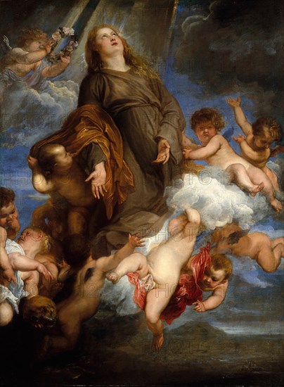 Saint Rosalie Interceding for the Plague-stricken of Palermo, 1624. Creator: Anthony van Dyck.
