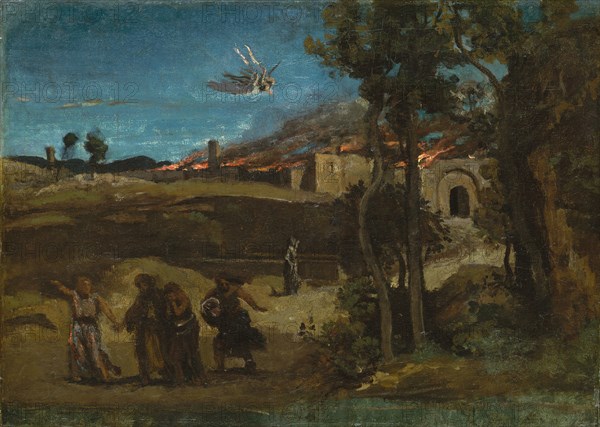 Study for "The Destruction of Sodom", 1843. Creator: Jean-Baptiste-Camille Corot.