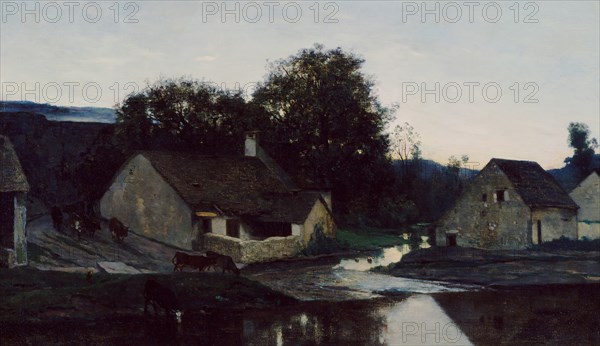 The Hamlet of Optevoz, ca. 1852. Creator: Charles Francois Daubigny.