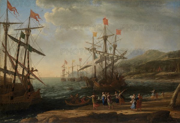 The Trojan Women Setting Fire to Their Fleet, ca. 1643. Creator: Claude Lorrain.