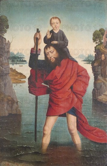 Saint Christopher and the Infant Christ, After 1485. Creator: Unknown.