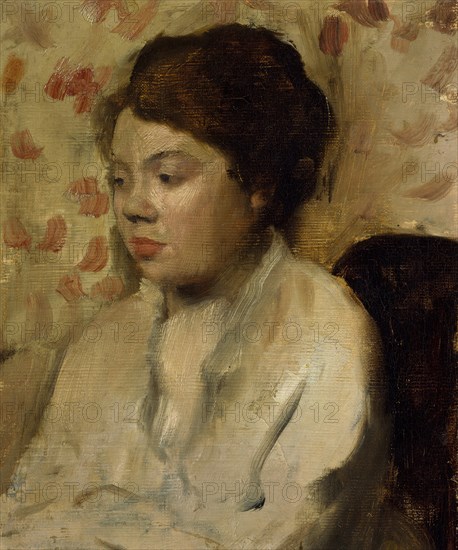 Portrait of a Young Woman, ca. 1885. Creator: Edgar Degas.