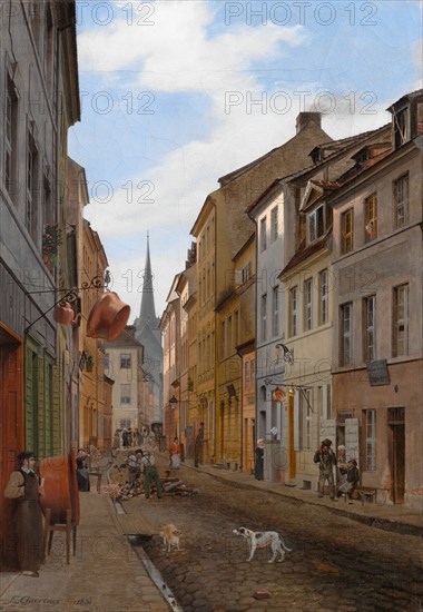 Parochialstrasse in Berlin, 1831. Creator: Johann Philipp Eduard Gärtner.