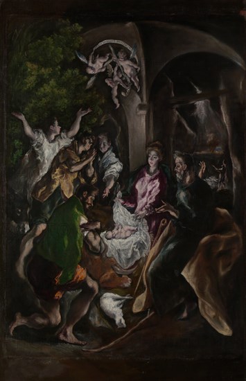 The Adoration of the Shepherds, ca. 1605-10. Creator: El Greco.