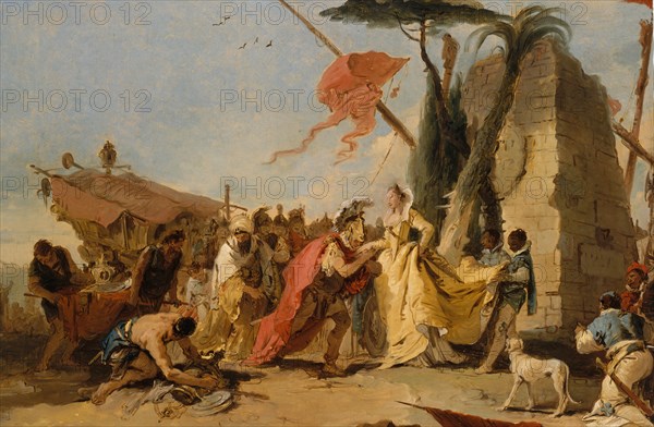 The Meeting of Antony and Cleopatra, ca. 1745-47. Creator: Giovanni Battista Tiepolo.