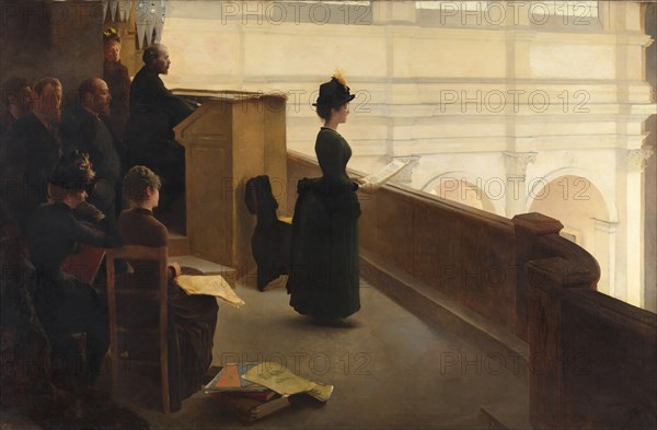 The Organ Rehearsal, 1885. Creator: Henry Lerolle.