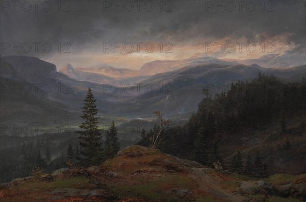 View over Hallingdal, 1844. Creator: Johan Christian Dahl.