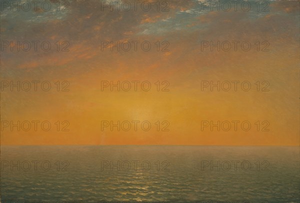 Sunset on the Sea, 1872. Creator: John Frederick Kensett.