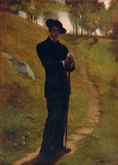 Portrait of the Painter, 1859. Creator: John La Farge.