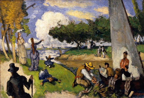 The Fishermen (Fantastic Scene), ca. 1875. Creator: Paul Cezanne.