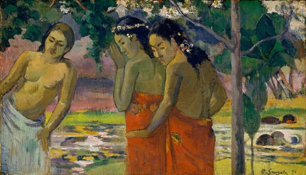 Three Tahitian Women, 1896. Creator: Paul Gauguin.