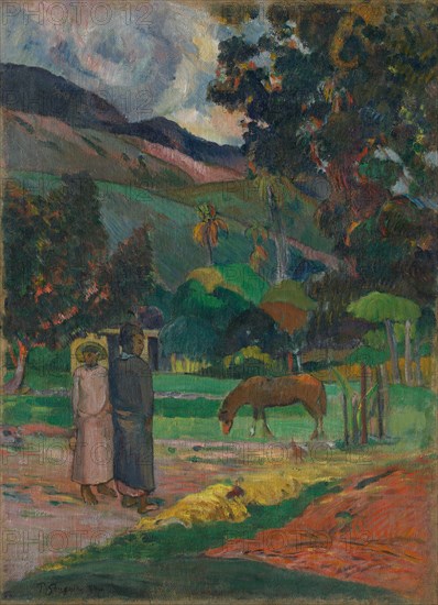 Tahitian Landscape, 1892. Creator: Paul Gauguin.