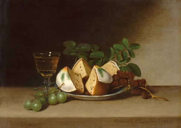 Still Life with Cake, 1818. Creator: Raphaelle Peale.