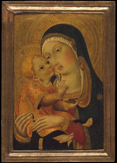 Madonna and Child, ca. 1448-60. Creator: Workshop of Sano di Pietro (Ansano di Pietro di Mencio) (Italian, Siena 1405-1481 Siena).