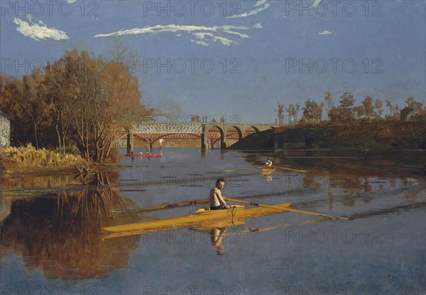 The Champion Single Sculls (Max Schmitt in a Single Scull), 1871. Creator: Thomas Eakins.