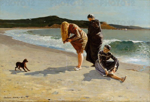 Eagle Head, Manchester, Massachusetts (High Tide), 1870. Creator: Winslow Homer.