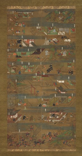 Illustrated Biography of Prince Shotoku (Shotoku Taishi e-den), 14th century. Creator: Unknown.