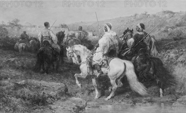 Arabs on the March. Creator: Christian Adolf Schreyer.