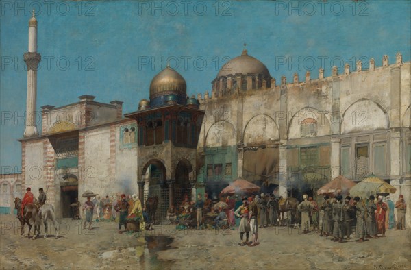 A Mosque, 1886. Creator: Alberto Pasini.