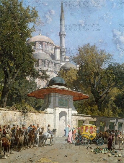 A Mosque, 1872. Creator: Alberto Pasini.