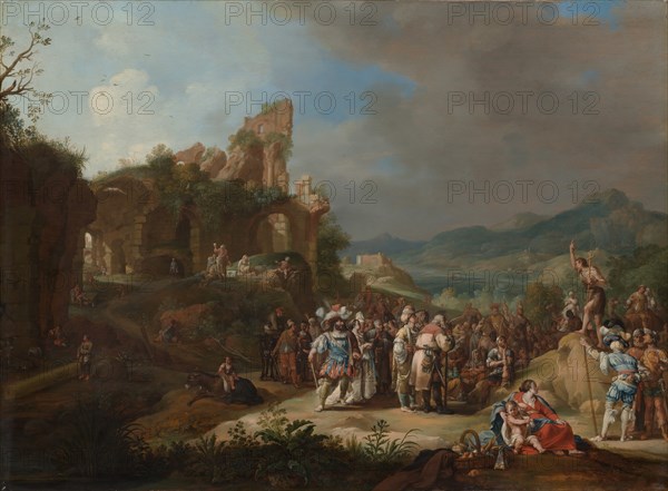 The Preaching of John the Baptist, 1634. Creator: Bartholomeus Breenbergh.