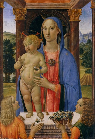 Madonna and Child with Angels. Creator: Cosimo Rosselli.