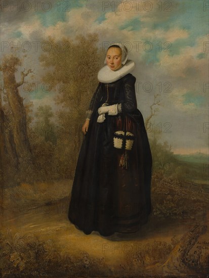 A Young Woman in a Landscape. Creator: Dutch Painter (dated 1636).