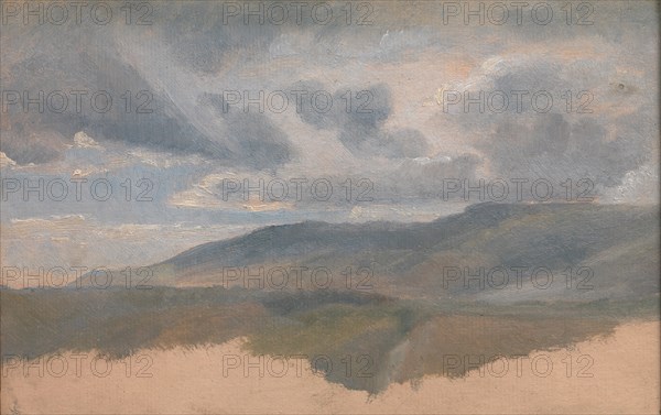 Landscape Study with Clouds, ca. 1829-31. Creator: Emile Charles Joseph Loubon.