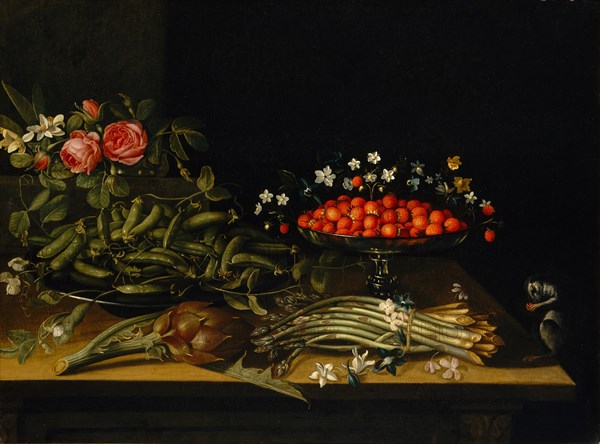 Still Life with Strawberries. Creator: French Painter (17th century).