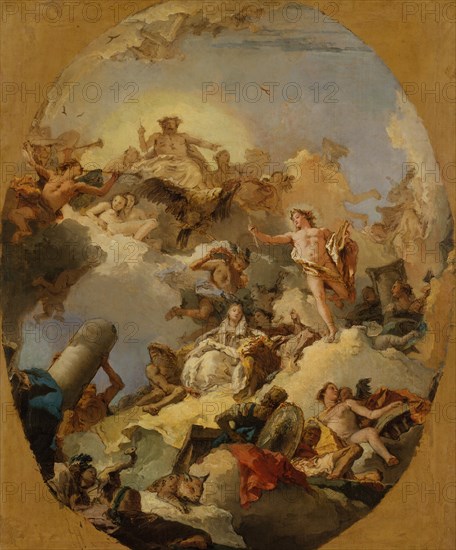 The Apotheosis of the Spanish Monarchy, 1760s. Creator: Giovanni Battista Tiepolo.