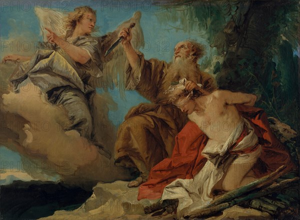 The Sacrifice of Isaac, mid-1750s. Creator: Giovanni Domenico Tiepolo.