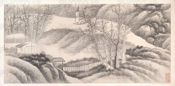 Landscapes of the Twelve Months, ca. 1685. Creator: Gong Xian.