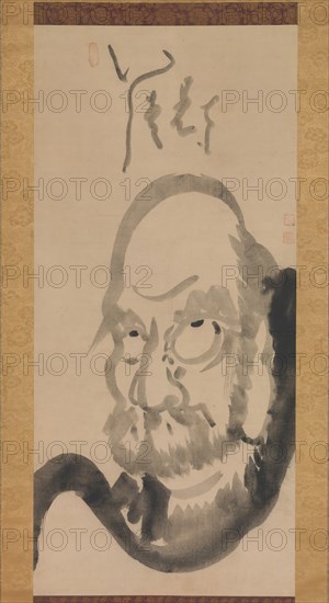 Portrait of Daruma, mid-18th century. Creator: Hakuin Ekaku.