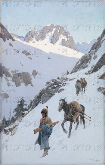 A Successful Hunt, 1906. Creator: Henry François Farny.