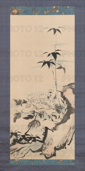 Peony and Bamboo, ca. 1768. Creator: Ike no Gyokuran.