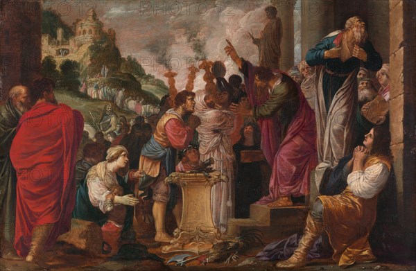 Paul and Barnabas at Lystra. Creator: Jacob Symonsz. Pynas.