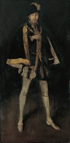Arrangement in Black, No. 3: Sir Henry Irving as Philip II of Spain, 1876, reworked 1885. Creator: James Abbott McNeill Whistler.