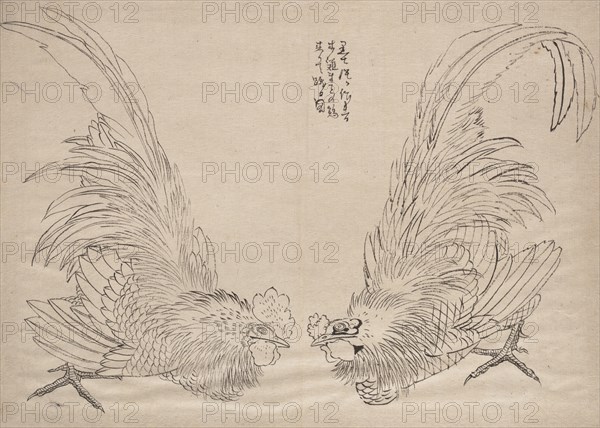 Album of Sketches by Katsushika Hokusai and His Disciples, 19th century. Creator: Hokusai.