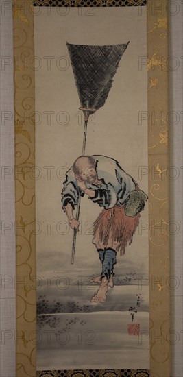 Fisherman, 19th century. Creator: Hokusai.