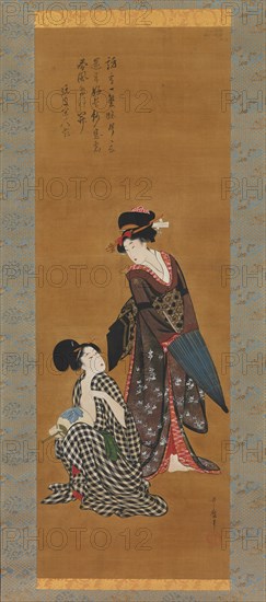 Two Beauties, ca. 1801-4. Creator: Kitagawa Utamaro.