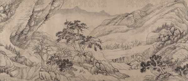Traveling Amid Streams and Mountains, 1680. Creator: Liu Yu.