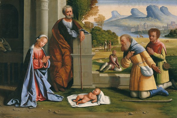 The Adoration of the Shepherds. Creator: L'Ortolano.